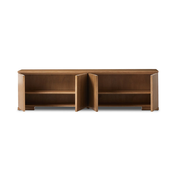 Ramos Media Console in Bleached Oak'