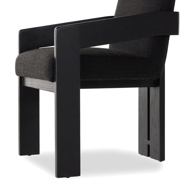 Roxy Dining Armchair In Gibson Black