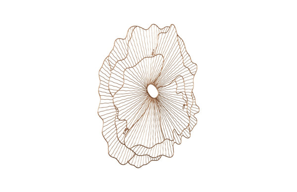 Poppy Flower Wall Art, Copper, Small