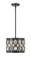 Dealey 3 Light Chandelier in Matte Black Finish