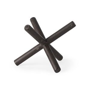 Astericks II (Medium) 8L x 7W Brown Metal Decor Object