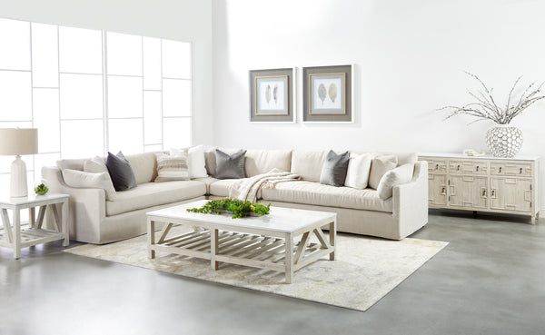 Lena Modular Slipcover 2-Seat Right Slope Arm Sofa