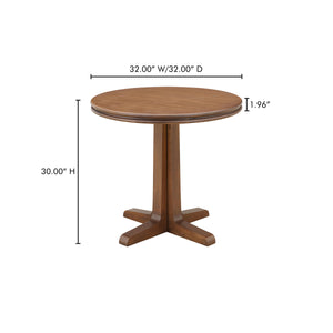 Moe's Charles Cafe Table Brown with Pine Veneer