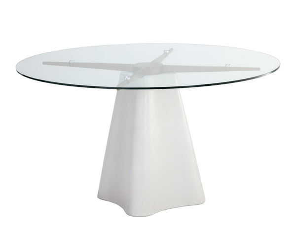 MODA DINING TABLE - WHITE - 55"