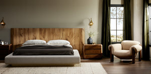 Samena Chair in Nubuck Sand