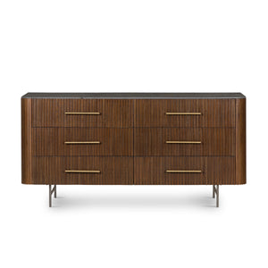 Fletcher 6 Drawer Dresser In Bluestone