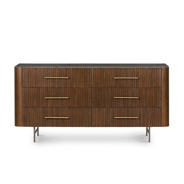 Fletcher 6 Drawer Dresser In Bluestone