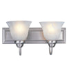 Lexington 2 Light Vanity  in Brushed Nickel Finish