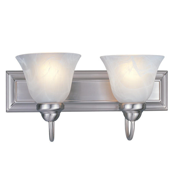 Lexington 2 Light Vanity  in Brushed Nickel Finish