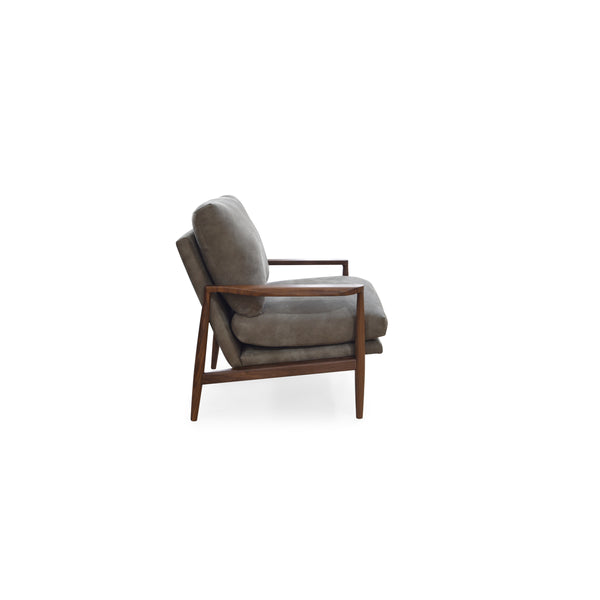 Moe's Arturo Accent Chair in Brown Leather