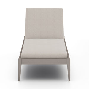 Sherwood Outdoor Chaise Lounge In Grey/Stone
