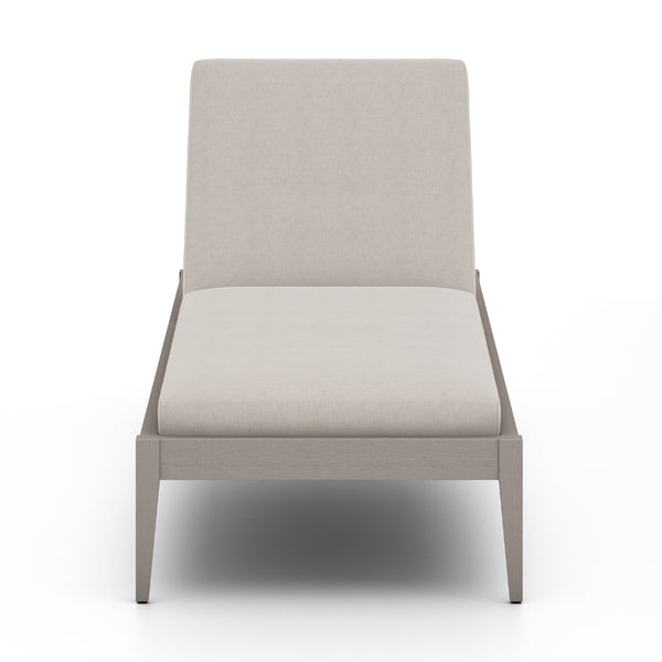 Sherwood Outdoor Chaise Lounge In Grey/Stone