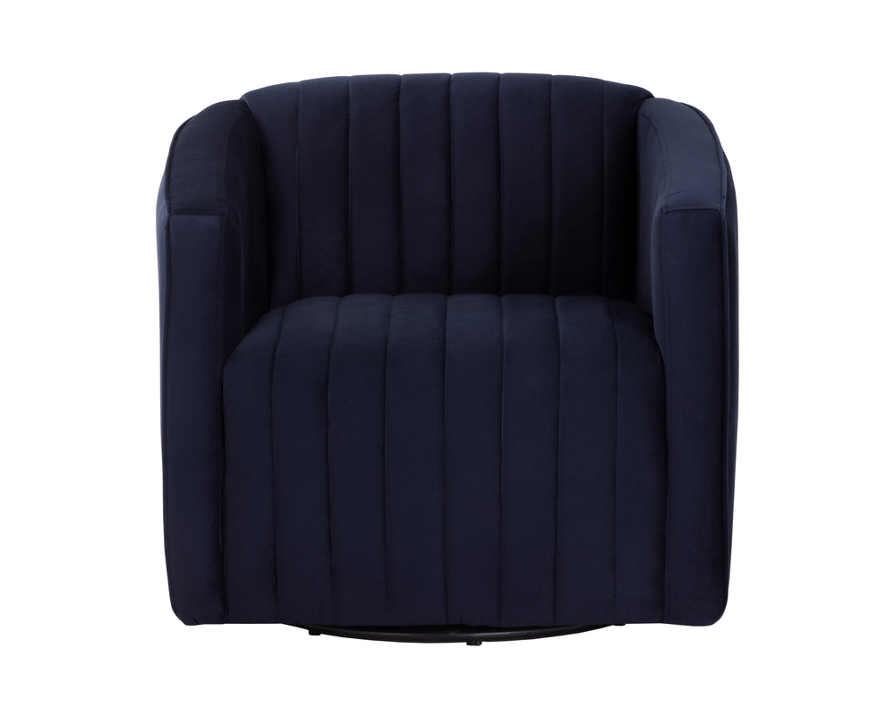 GARRISON SWIVEL LOUNGE CHAIR - ABBINGTON NAVY
