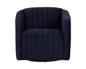 GARRISON SWIVEL LOUNGE CHAIR - ABBINGTON NAVY