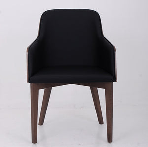 Hudson Arm Plywood/Wb In Black Leather