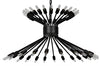 Mancini Chandelier, Black Steel