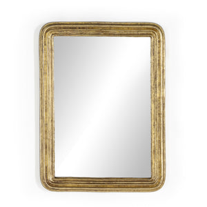 Vintage Louis Mirror In Antiqued Gold Leaf