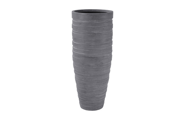 June Slim Planter, Raw Gray, Large