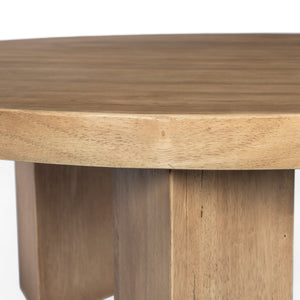 Mesa Round Coffee Table-Light Brushed