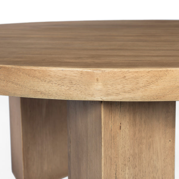 Mesa Round Coffee Table-Light Brushed