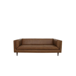 Moe's Woods Brown Leather Sofa