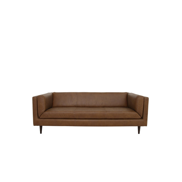 Moe's Woods Brown Leather Sofa