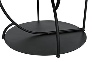 Rain Industrial Steel Shelf in Matte Black