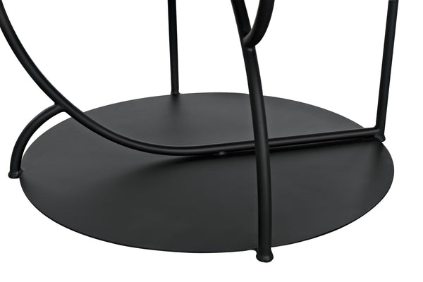 Rain Industrial Steel Shelf in Matte Black