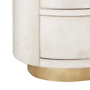 JULIUS 2-DRAWER SIDE TABLE, WHITE