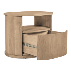 Moe's Tommy Nightstand Natural Oak