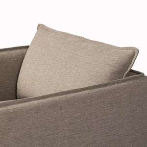 Andre Outdoor Swivel Chair in Alessi Fawn
