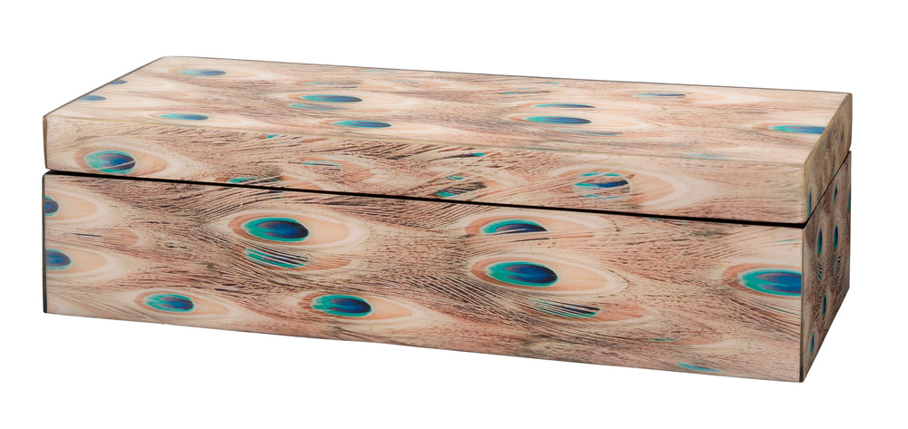Plume Peacock Decorative Box