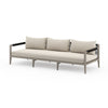 Sherwood Outdoor Sofa In 93" In Grey/Faye Sand