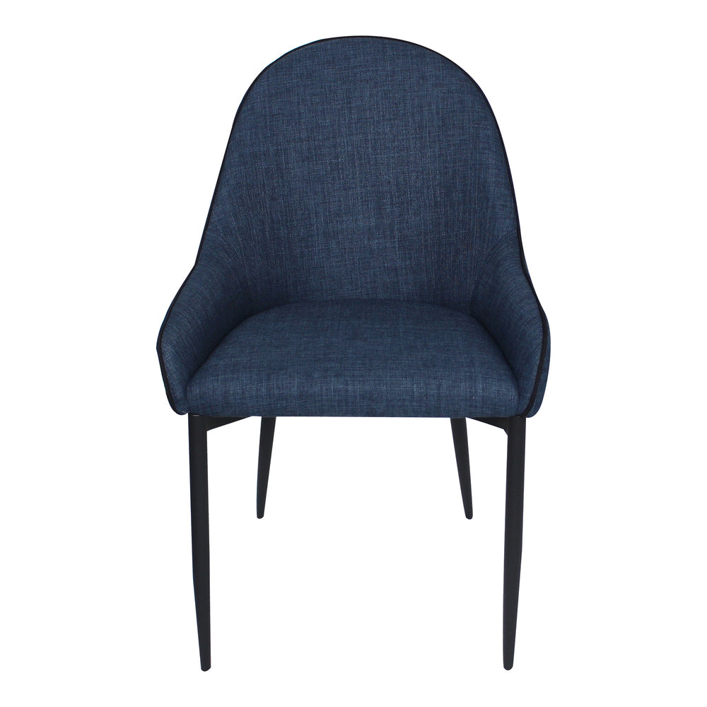 Lapis Dining Chair Set of 2 in Dark Blue