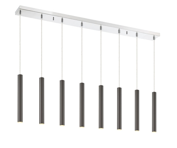 Forest 8 Light Island/Billiard in Chrome Finish