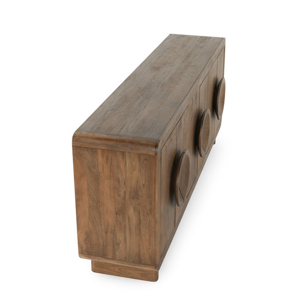 Vally Solid Wood 6 Drawer Buffet with Magnetic Doors