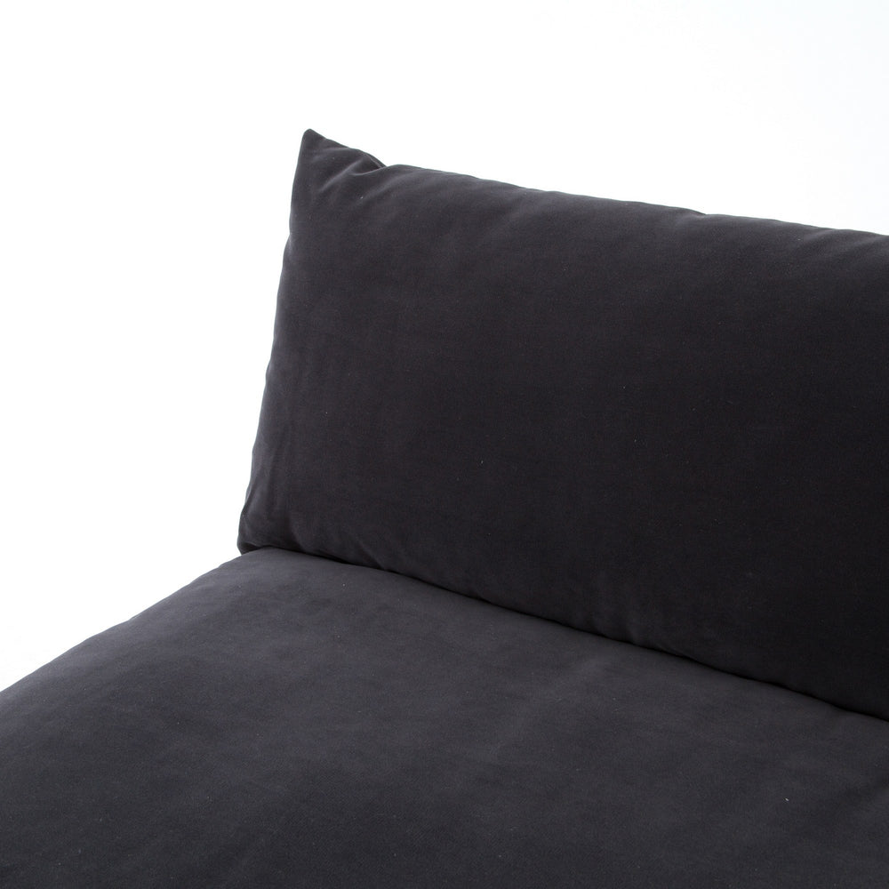 Grant Armless Sofa-Henry Charcoal