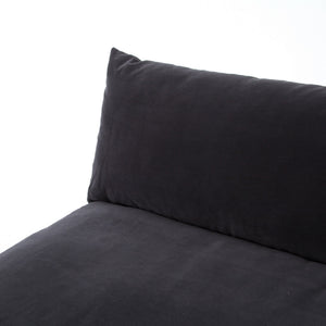 Grant Armless Sofa-Henry Charcoal
