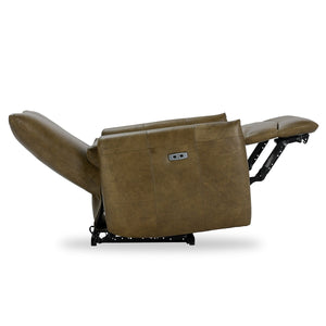 Thaya Leather Power Recliner with Adjustable Legrest