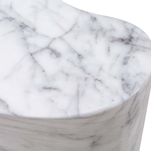 Slab Marble Tall Side Table