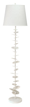 Petals Steel and Gesso Floor Lamp