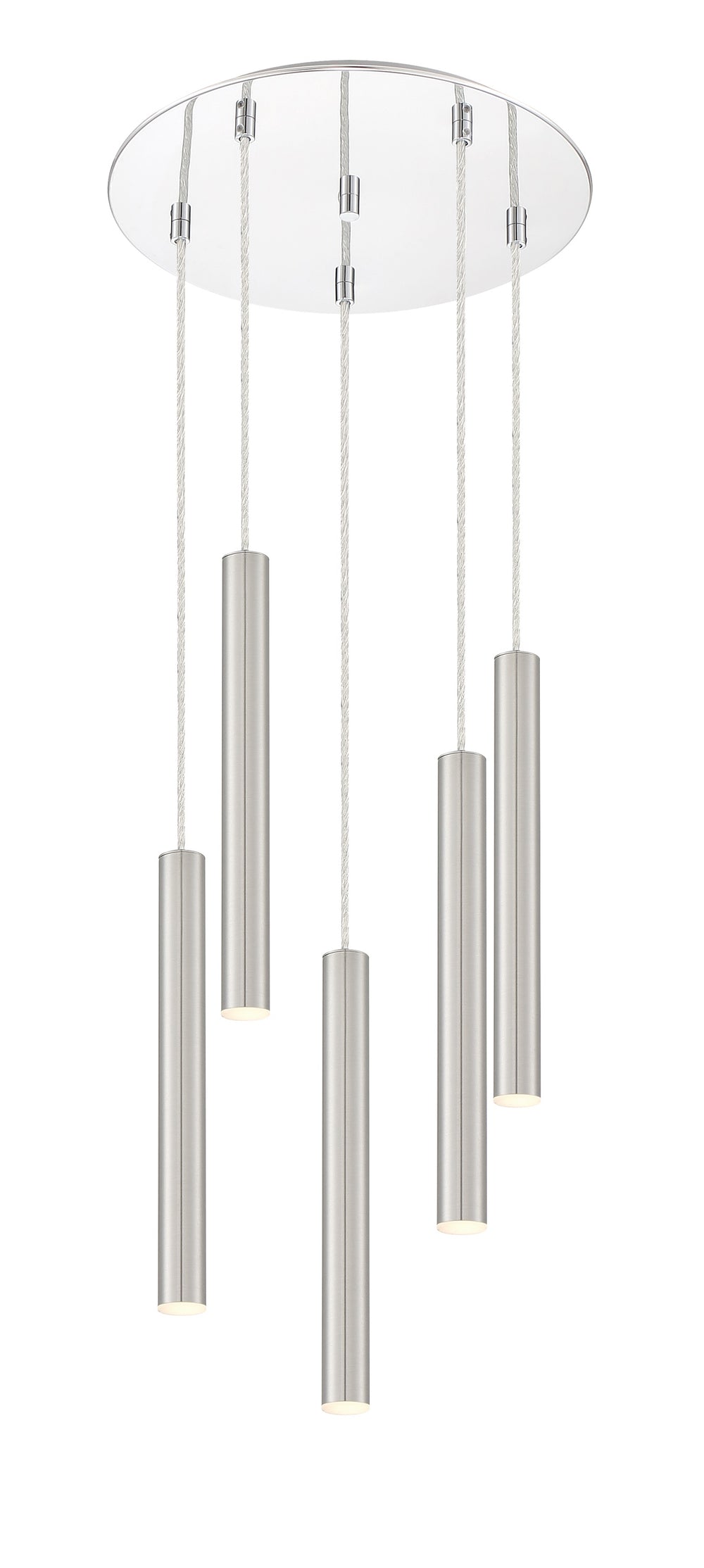 Forest 5 Light Island/Billiard in Chrome Finish