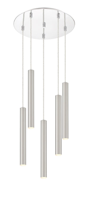 Forest 5 Light Island/Billiard in Chrome Finish