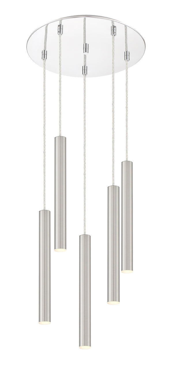 Forest 5 Light Island/Billiard in Chrome Finish