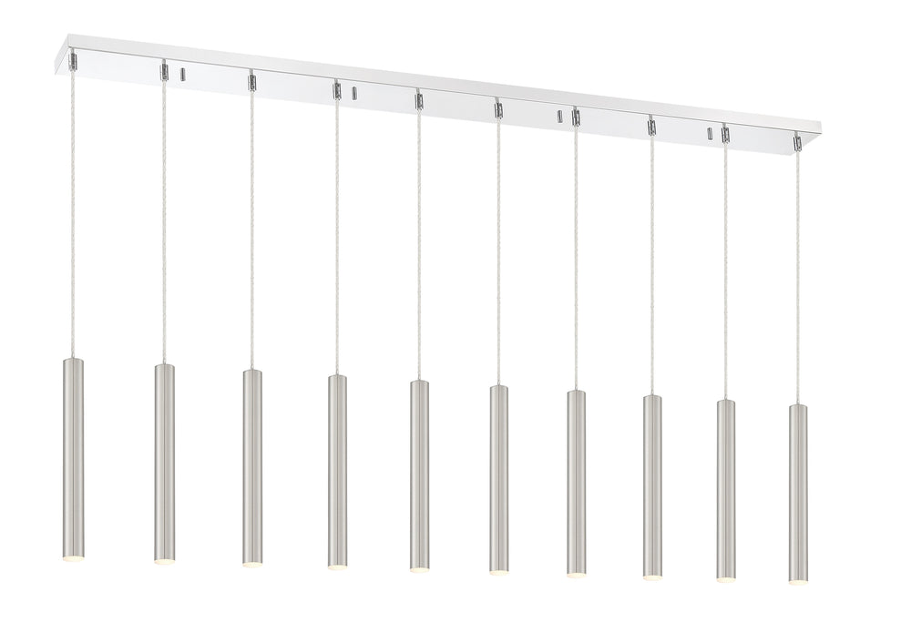 Forest 10 Light Island/Billiard in Chrome Finish