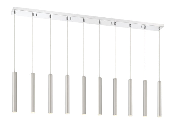 Forest 10 Light Island/Billiard in Chrome Finish