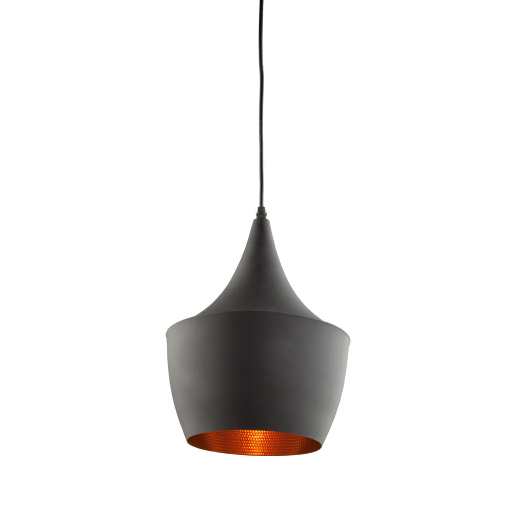 Connecticut JA801 Pendant in Matte Black & Copper