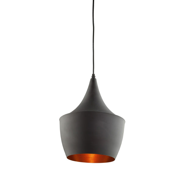 Connecticut JA801 Pendant in Matte Black & Copper