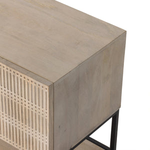 Kelby Small Media Console In Light Wash