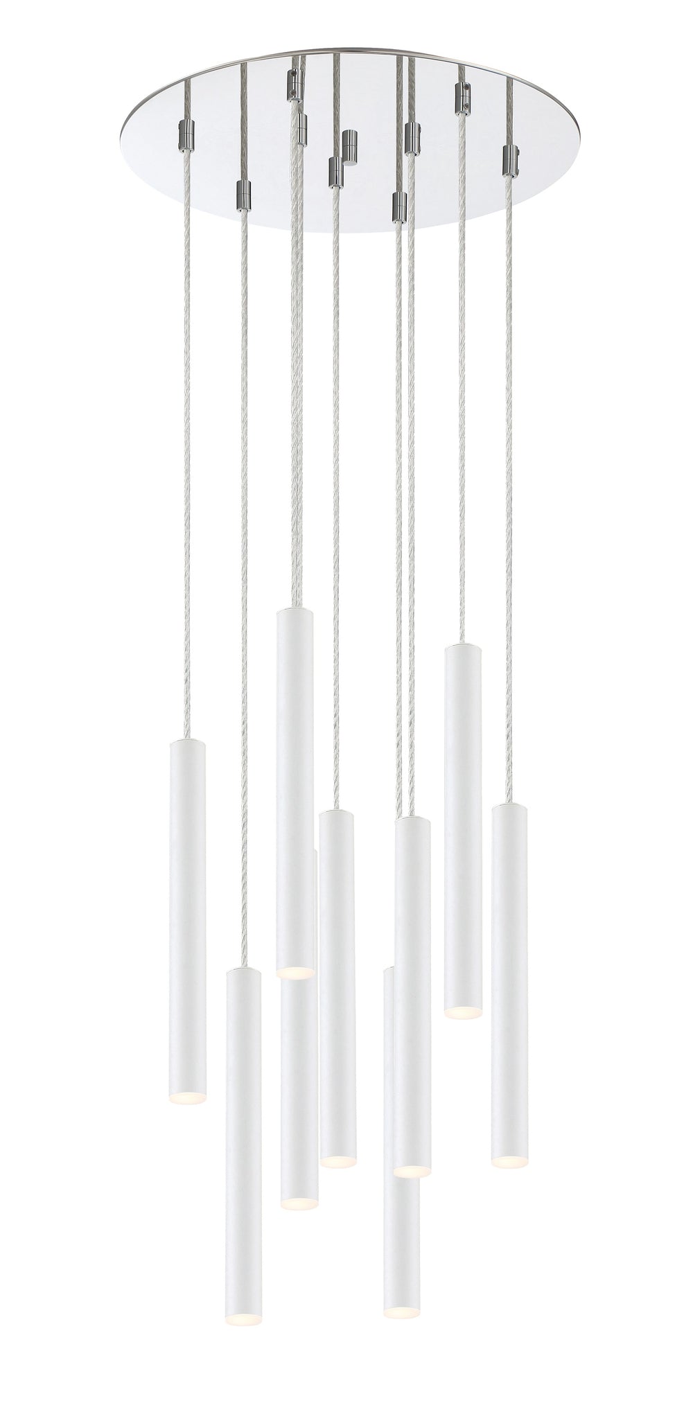 Forest 9 Light Island/Billiard in Chrome Finish